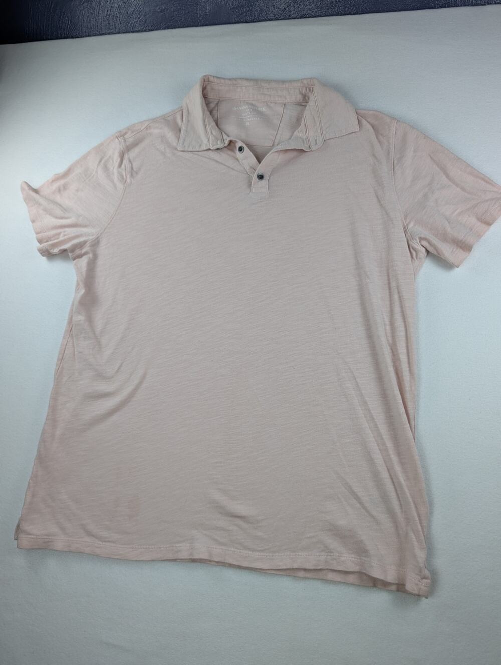 Banana Republic Vintage Men’s XL Blush Pink Short Sleeve Polo Shirt